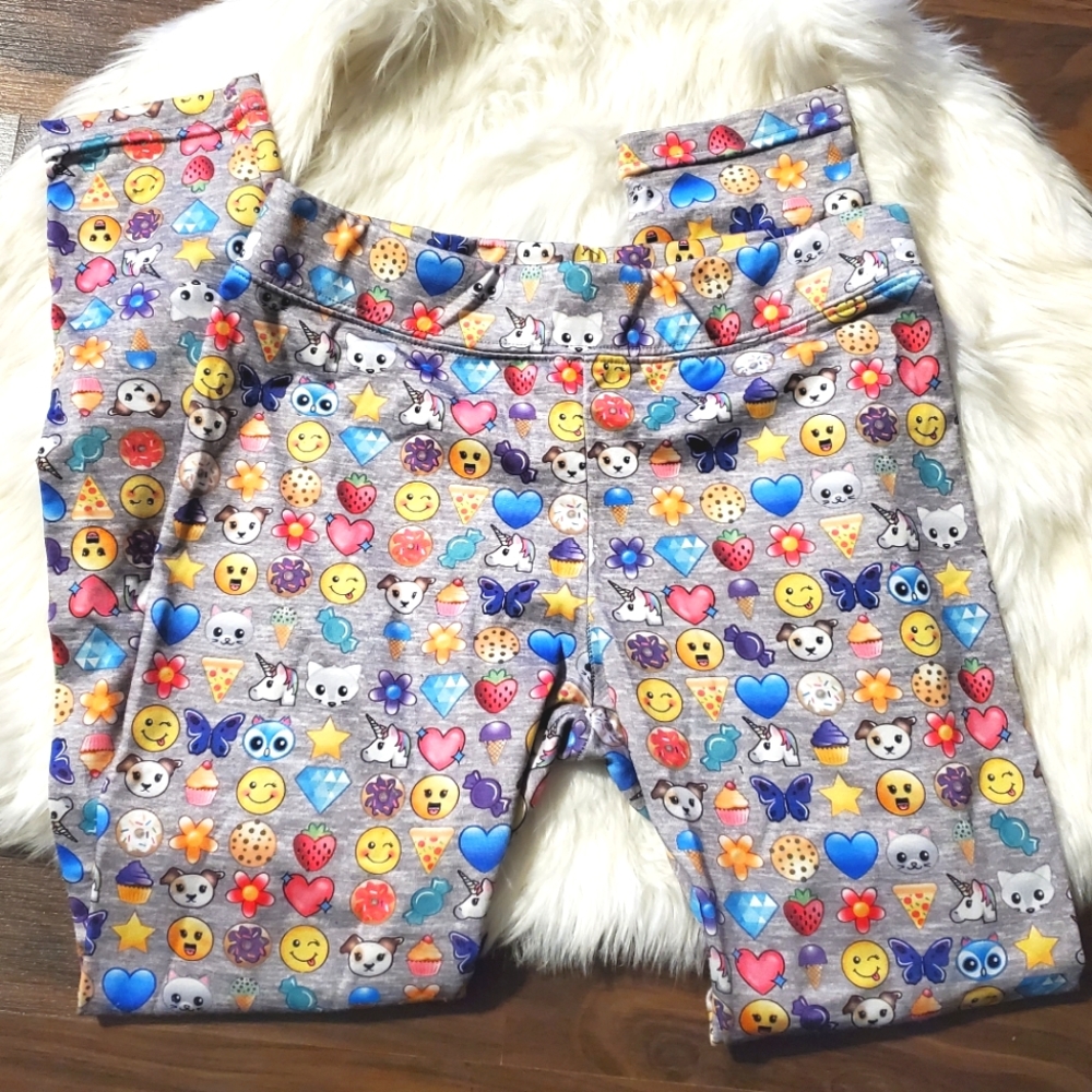 Justice Emoji Leggings